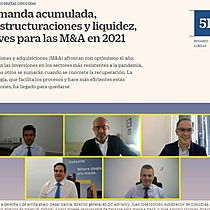 Demanda acumulada, reestructuraciones y liquidez, claves para las M&A en 2021